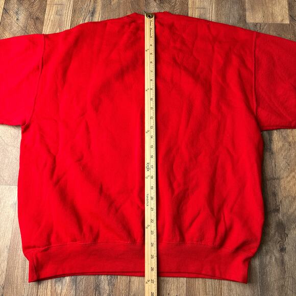 Vintage 90s US Marines Corps Sweatshirt Men's XL Red Parris Island Athletic 5580 - Picture 6 of 9